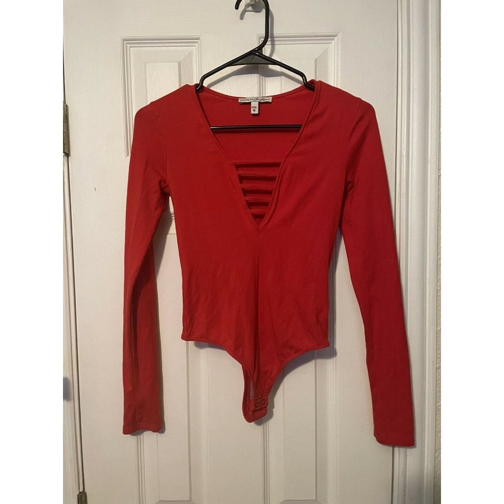 Express, One Eleven Bodysuit, V-Neck, Thong, Size